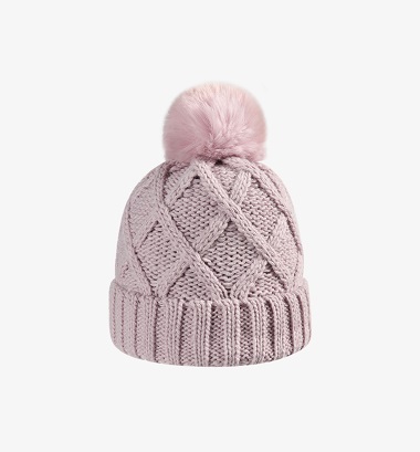 毛球保暖针织帽