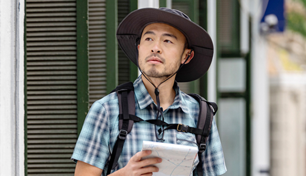 运动风防晒帽定做