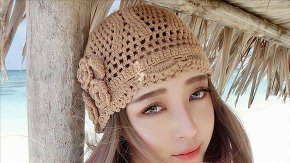 如何戴好针织帽