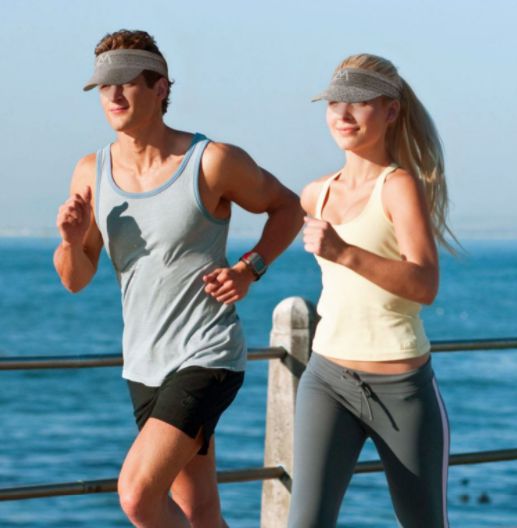 夏季跑步帽空顶帽