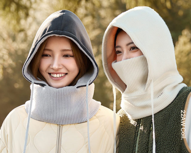 不同款式的针织帽