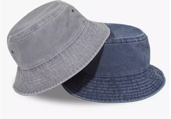 牛仔水洗渔夫帽