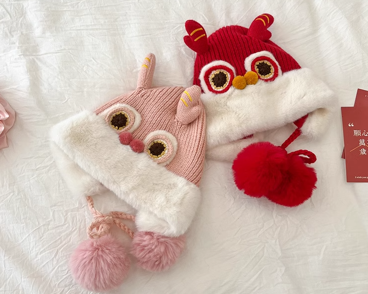 喜庆的冬季帽子