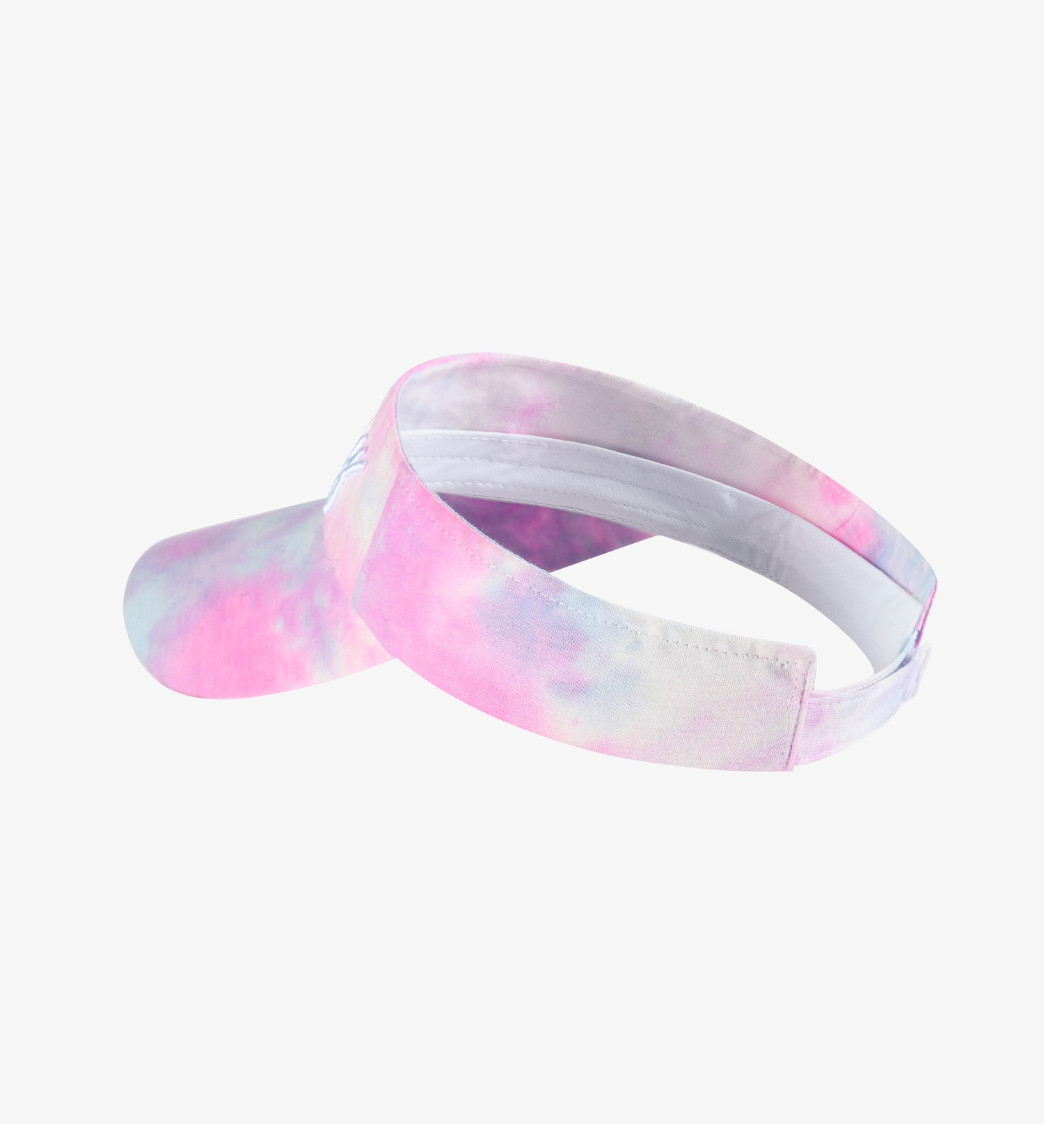 字母绣花空顶帽