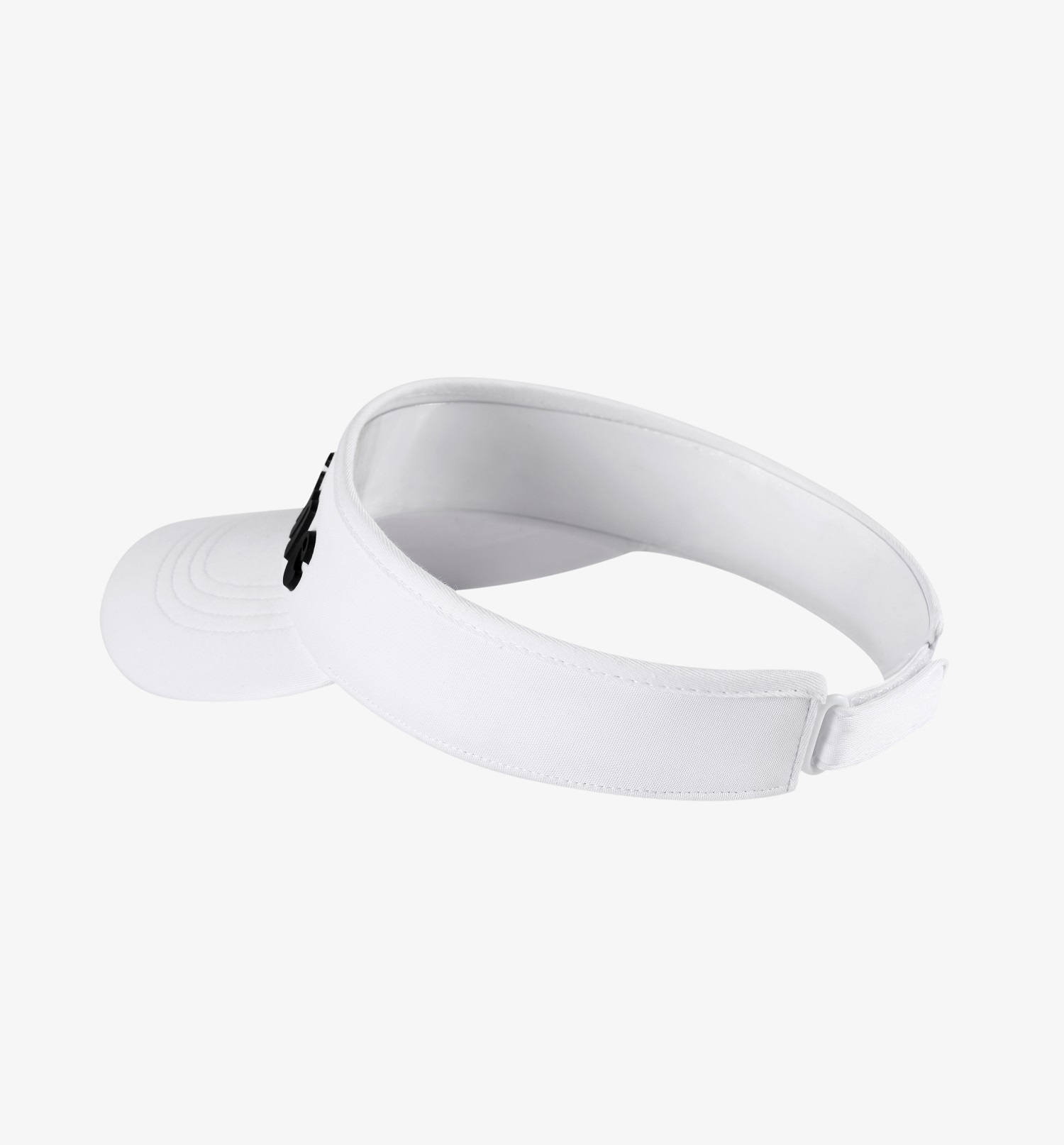 字母绣花空顶帽