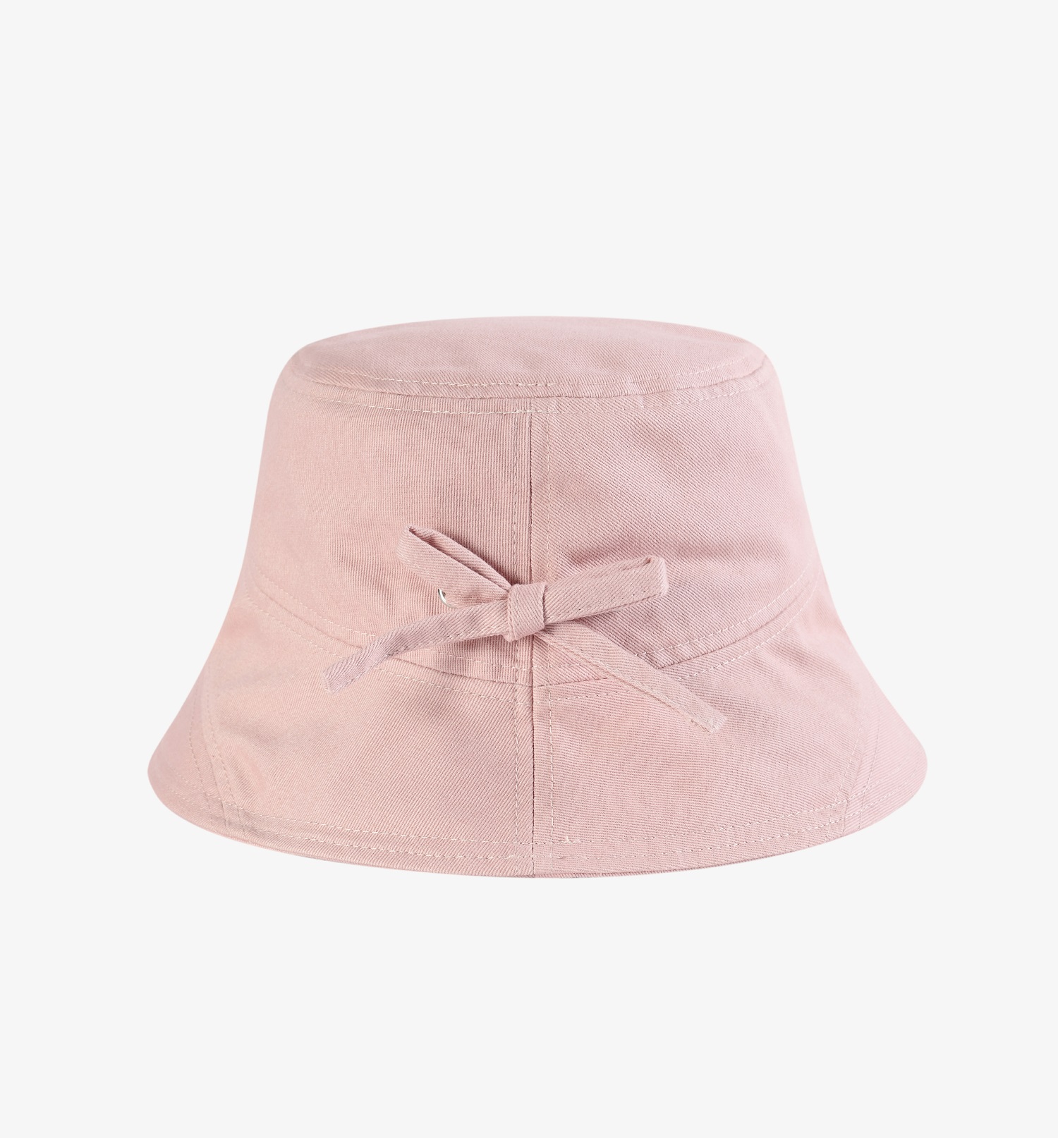 粉色蝴蝶结盆帽