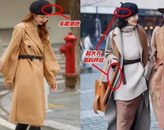 穿大衣戴帽子图四